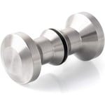 CDQ Duschdörrknoppar, 304 rostfritt stål Dusch/badkar draghandtag, Runt badrumsdörrknopp, 30mm