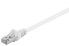 Wentronic - Câble réseau FTP (catégorie 5e, 2 m, 2 connecteurs RJ45), couleur blanche 1 pièce