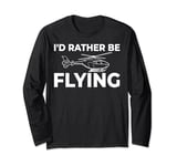 Helicopter Rc Remote Control Pilot Long Sleeve T-Shirt