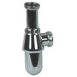 Gelia 3000920502 Pungvattenlås krom, för 32 mm rör