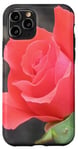 Coque pour iPhone 11 Pro Rose corail avec boutons de rose