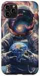Coque pour iPhone 11 Pro Max Astronautes Galaxie Espace Planètes Espace Astronaute