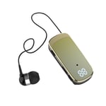 Bluetooth Earphones Single In Ear Headphone Retractable Lavalier Clip on Headset