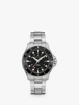 Hamilton H82515130 Men's Khaki Navy Scuba Automatic Bracelet Strap Watch, Silver/Black