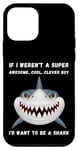 Coque pour iPhone 12 mini Funny Shark Boy Lover Kids Slogan phrase