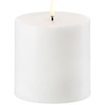 Uyuni LED Kubbelys Nordic White, 10x10 cm White Virgin parafinvoks