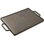 Plancha-grill professionnelle réversible en fonte - VISIODIRECT - 500*350 mm - Métal - Plancha grill