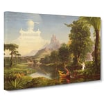 The Voyage Of Life Youth By Thomas Cole Canvas Print for Living Room Bedroom Home Office Décor, Wall Art Picture Ready to Hang, 30 x 20 Inch (76 x 50 cm)