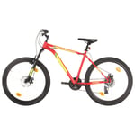 vidaXL Mountainbike 21 växlar 27,5 tums däck 50 cm röd 3067218
