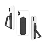 CLCKR Phone Grip and Expanding Stand, Universal Phone Grip Holder with Multiple Viewing Angles for iPhone, Samsung, Phones, Tablets and Many More - Black