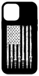 Coque pour iPhone 12 mini Plate-forme pétrolière USA Drapeau américain Landman Oilfield Worker