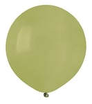 Lot de 25 ballons en latex naturel de qualité supérieure G150 (Ø 48 cm / 19 pouces) vert olive