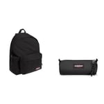EASTPAK Orbit Backpack 10L Volume, Black, One Size & Benchmark Single Pencil Case, 21 cm, Black