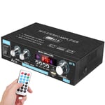 Effektforstærker Audio Karaoke Hjemmebiografforstærker 2-kanals Bluetooth Klasse D-forstærker USB/SD AUX-indgang