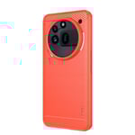 Nothing Phone (3a) Pro Mofi Brushed Carbon Fiber Flexibel Plast Skal - Röd