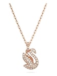 Swarovski Halsband Iconic Swan - Rosé 5647555 Roséfärgad halsband med kristaller och svansymbol