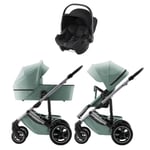 Britax, Vognpakke, Smile 5Z inkl. Baby-Safe Core Babybilstol - Jade Green