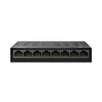 TP-Link LS1008G 8-Port Desktop/Wallmount Gigabit Ethernet Switch/Hub, Ethernet Splitter, Plug & Play, Desktop, Plastic Case