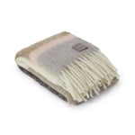 Stackelbergs Mohair pläd Stripe Brown, Black & Rose