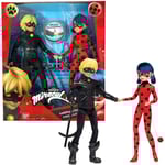 Miraculous Ladybug - Set de Jouet Miraculous - Pack de 2 Poupées Miraculous - Figurine Miraculous mannequin 26 cm - Figurine pour Enfant Ladybug & Ch