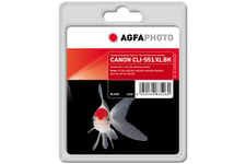 AgfaPhoto - sort - kompatibel - Genproduceret - blækpatron (alternativ til: Canon 6443B001, Canon CLI-551BK XL)
