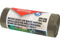 Office Products Säckar För Hushållsavfall Office Products, För Sopsortering Bio, Stark (Ldpe), 120L, 10St, Brun