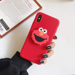 3D Cute Sesame Street Soft phone case for iphone X XR XS 11 Pro Max 6 7 8 plus Holder cover for samsung S8 S9 S10 A50 Note 8 9 S,D,for iphone XR