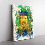 Big Box Art Vincent Van Gogh Portrait of Joseph Roulin (2) French Cream Canvas Wall Art Print Ready to Hang Picture, 76 x 50 cm (30 x 20 Inch), Multi-Coloured