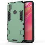MyEstore Mobile Phone Case Great For Huawei Y6 Prime (2019) 3 in 1 Full Coverage Shockproof PC + TPU Case(Red) (Color : Dark Green)