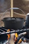 Cast Iron Dutch Oven for Camping 30.5cm W x 27.5cm D x 11.5cm H