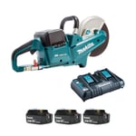 Makita DCE090PM-3 Twin 18v Brushless Disc Cutter (3x4Ah)