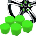 Hjulmutterskydd silikon - 19 mm - Grön