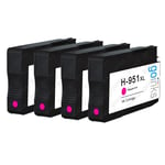 4 Magenta Ink Cartridges for HP Officejet Pro 276dw, 8600, 8610 8620