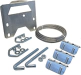 TV Aerial Clamp Fixing/Lashing Kit - For Masts Up to 2M