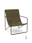 Ferm Living - Desert Lounge Chair oliven/sort