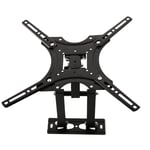 AllRight 17"-55" Rotating TV Stand Tilting TV Wall Mount Bracket TV Wall Bracket Installation TV Mounting Bracket With Heavy Extension Arm For 17-55 Inch Flat And Curved TVs Weighing 20KG