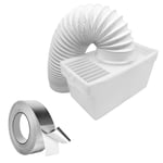 Tumble Dryer Vented Condenser Kit for BUSH Box 4" Vent Hose + Mount + Foil Tape