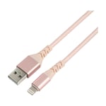 Dacota Platinum USB-Lightning kabel 3M, rose gull