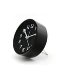 K&l Wall Art - Réveil Chambre Horloge de Table 3D Analogique Déco Horloge de Table Mouvement silencieux 11cm - noir
