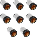LED-ljusadapter - 8 st lamphållare omvandlare glödlampsfäste adapter glödlampsfäste tillbehör (B15 till E14)