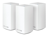 Linksys VELOP Whole Home Mesh Wi-Fi System WHW0103 - - Wi-Fi-system - (3 rutere) - maske - 1GbE - Wi-Fi 5 - Bluetooth - Dobbeltbånd