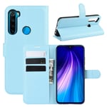 Xiaomi Redmi Note 8T PU Wallet Case Light Blue