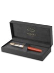 Parker 51 Premium Fountain Pen | Premium Collection | Rage Red | Fine Nib | Blue/Black Ink | Gift box