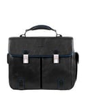 PIQUADRO BLUE SQUARE SPECIAL 15.6" leather laptop briefcase