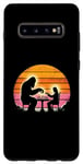 Coque pour Galaxy S10+ Bigfoot vs Jesus Jeu d'échecs – Drôle Sasquatch Jésus Christ