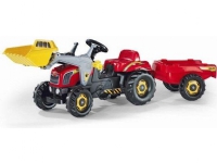 Rolly Toys Rolly traktor med skuffe og henger rød (5023127)