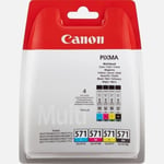 CANON-paket med 4 CLI-571 svart/cyan/magenta/gul bläckpatroner