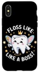Coque pour iPhone X/XS Floss Like a Boss Fun Tooth Fairy
