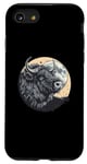 Coque pour iPhone SE (2020) / 7 / 8 Buffle musqué sur la lune