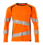 Mascot 19081-771-1418 Accelerate Safe Premium Modern Fit Two-Tone T-Shirt, Long Sleeve, Hi-Vis Orange/Dark Anthracite, XL One Size